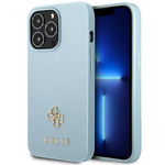 Guess GUHCP13XPS4MB iPhone 13 Pro Max6,7" niebieski/blue hardcase Saffiano 4G Small Metal Logo
