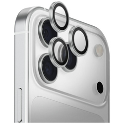 Szkło na obiektyw aparatu UNIQ Optix Aluminium Camera Lens Protector do iPhone 17 Pro / iPhone 17 Pro Max z aplikatorem srebrny