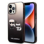 Karl Lagerfeld KLHCP14LTGKCK iPhone 14 Pro 6.1 "hardcase black / black Gradient Ikonik Karl &amp; Choupette