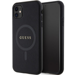 Guess GUHMN61PSAHMCK iPhone 11 / Xr 6.1" czarny/black hardcase Saffiano MagSafe