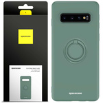 Spacecase Etui Silicone Ring Galaxy S10 dark green