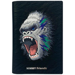 Etui na paszport Nimmy portfel Raptor    Gorilla czarny