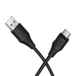 Kabel Silikonowy USB A do USB C Hoco 3A 1 m X124 czarny