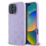 Guess GUHMP16LPSAPSMEU iPhone 16 Pro6.3" fioletowy/purple hardcase Saffiano Peony Classic Logo MagSafe
