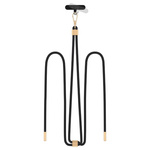 TECH-PROTECT C2S ROPE CROSSBODY STRAP BLACK/GOLD