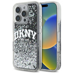 DKNY DKHCP16LLBNAEK iPhone 16 Pro 6.3"   czarny/black hardcase Liquid Glitter Arch Logo