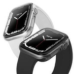 Etui Uniq Glase na Apple Watch 7/8 41mm 2 szt. - przezroczyste i szare