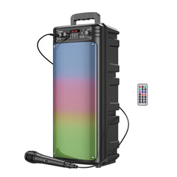 Zestaw do karaoke bluetooth 2 x 10W 3h Hoco BS52 czarny