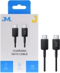 Kabel JML CD-118 USB-C/USB-C - 2A 1M - BLACK