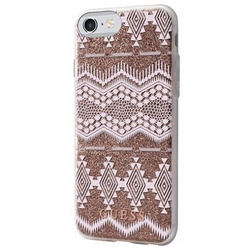 Guess GUHCP7TGTA iPhone 7/8/SE 2020/ SE 2022 beżowy/taupe hardcase Aztec Tribal 3D