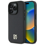 DKNY DKHMP16XPSHRPSK iPhone 16 Pro Max   6.9" hardcase czarny/black Repeat Pattern Stack Logo MagSafe