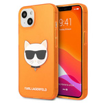 KARL LAGERFELD KLHCP13SCHTRO IPHONE 13 MINI 5.4 "ORANGE/ORANGE HARDCASE GLITTER CHOUPETTE FLUO