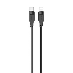 USAMS KABEL USB-C NA LIGHTNING PD FAST CHARGING LITHE SERIES 1,2M 20W CZARNY /BLACK SJ566USB01 (US-SJ566)