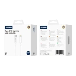 JELLICO kabel B1 USB-C - Lightning PD 20W 2M Biały