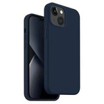 Etui Uniq Lino na iPhone 14 Plus - niebieskie