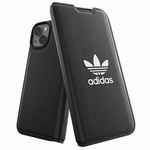 Adidas OR Booklet Case BASIC iPhone 14/ 15 / 13 6.1" czarno biały/black white 50181