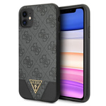 Guess GUHCN61PU4GHBK iPhone 11 6,1" / Xrszary/grey hardcase 4G Triangle Collection