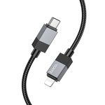 Kabel USB C do Lightning Hoco PD 27W 1 m X110 czarny