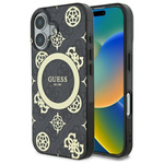 Guess GUHMP16SH4PYEEK iPhone 166.1" czarny/black hardcase IML Peony On 4G Background MagSafe