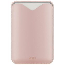 Magnetyczny portfel UNIQ Lyden Evo       stojak na telefon różowy
