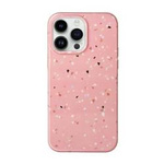Etui UNIQ Coehl Terrazzo na iPhone 14 Pro - różowe