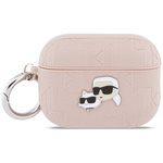 Etui Karl Lagerfeld Monogram Karl &      Choupette Head do AirPods Pro 3 różowy
