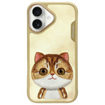 Nimmy etui iPhone 16 6.1" khaki Big Eyed  Pet 2.0 Cat DAMAGED PACKAKING