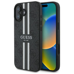 Guess GUHMP16SP4RPSK iPhone 16 6.1"      czarny/black hardcase 4G Printed Stripes MagSafe