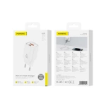 FONENG wall charger EU70 PD 20W 1xUSB-C + 1xUSB QC3.0 White