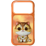 Etui Nimmy Big Eyed Pet 2.0 Cat do       iPhone 17 Pro pomarańczowy