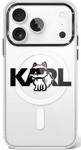 Etui Karl Lagerfeld IML Choupette Sketch Logo MagSafe do iPhone 17 Pro przezroczysty
