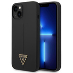 Guess GUHCP14MSLTGK iPhone 14 Plus / 15 Plus 6.7" czarny/black hardcase Silicone Triangle