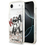 Etui Karl Lagerfeld Liquid Glitter       Choupette Logo MagSafe do iPhone Air przezroczysty