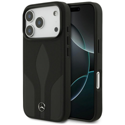 Etui Mercedes Leather The Move MagSafe   do iPhone 17 Pro czarny