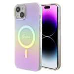 Guess GUHMP15MHITSP iPhone 15 Plus / 14 Plus 6.7" różowy/pink hardcase IML Iridescent MagSafe
