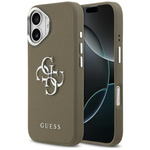 Etui Guess Grained Big 4G Classic Logo   do iPhone 17 brązowy