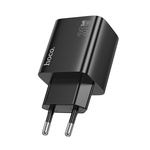 Ładowarka sieciowa do telefonu Hoco 2 x USB C + 2 x USB A QC3.0 PD 3A 20W N55 czarna