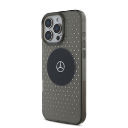 Mercedes PC/TPU Star Pattern MagSafe Case for iPhone 16 Pro Max Black