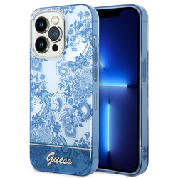 Guess GUHCP14XHGPLHB iPhone 14 Pro Max6,7" niebieski/blue hardcase Porcelain Collection