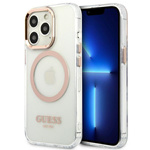 Guess GUHMP13XHTRMD iPhone 13 Pro Max6,7" złoty/gold hard case Metal Outline Magsafe