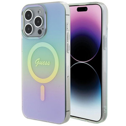 Guess GUHMP15LHITSQ iPhone 15 Pro 6.1" turkusowy/turquoise hardcase IML Iridescent MagSafe