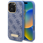 Guess GUHMP16XU4GPRB iPhone 16 Pro Max6.9" niebieski/blue hardcase 4G Logo Plate MagSafe