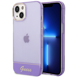 Guess GUHCP14MHGCOU iPhone 14 Plus / 15 Plus 6.7" fioletowy/purple hardcase Translucent