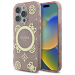 Guess GUHMP16XH4PYEEP iPhone 16 Pro Max  6.9" różowy/pink hardcase IML Peony On 4G Background MagSafe