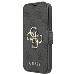 Guess GUBKP13S4GMGGR iPhone 13 mini 5,4" szary/grey book 4G Big Metal Logo