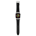 Karl Lagerfeld Saffiano Monogram strap for Apple Watch 42/44/45/49mm - black