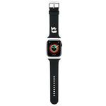 Pasek Karl Lagerfeld 3D Rubber Karl Head na Apple Watch 42/44/45/49mm - czarny
