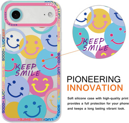Yoedge Iphone 17, Case Smiling Faces 2