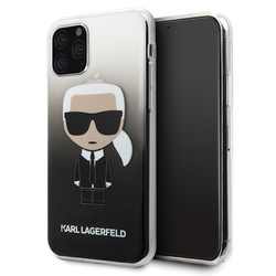 KARL LAGERFELD KLHCN58TRDFKBK IPHONE 11 PRO CZARNY/BLACK GRADIENT IKONIK KARL