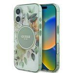 Guess GUHMP16MHFWBDCEN iPhone 16 Plus6.7" zielony/green hardcase IML Flower & Tonal Circle MagSafe